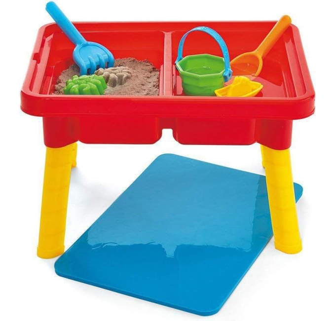 Kidoozie Toddler Sensory Table with Lid for Kids Red Toys Circuit