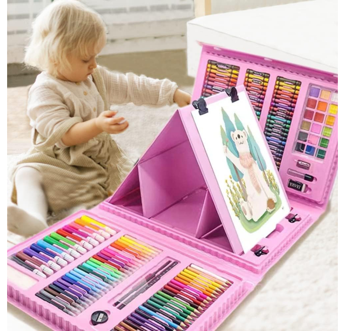 DLUCKY 208 Piece Art Supplies Set for Kids and Adults Toys Circuit