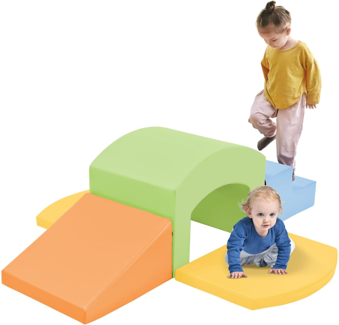 Merax Soft Play Climb and Crawl Set for Toddlers Toys Circuit