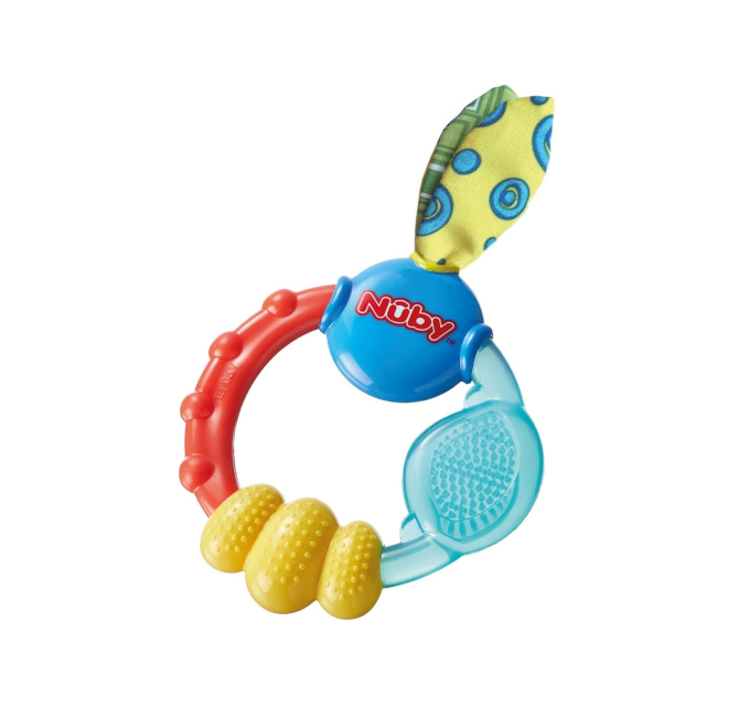 Nuby Wacky Teething Ring Toys Circuit Multicolor Baby Teether Toys