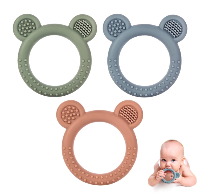 Eascrozn Silicone Baby Teethers Set Soft Chew Toys Toys Circuit
