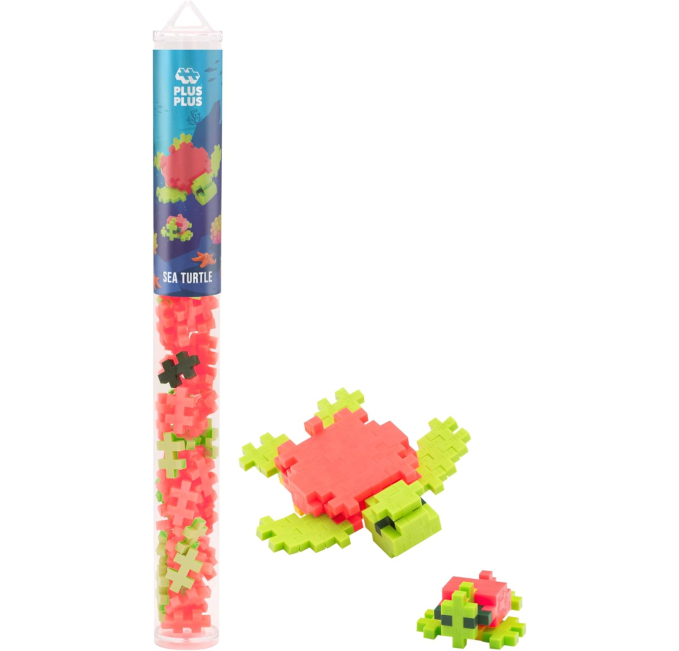 PLUS PLUS 3D Puzzle Building Blocks Sea Turtle Set for Kids Toys Circuit