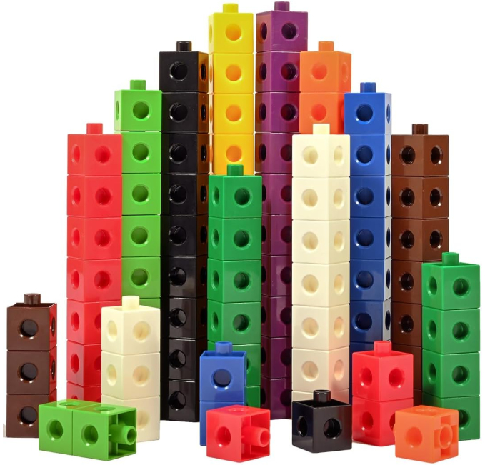 edxeducation 100 Piece Linking Cubes Math Toy for Kids Toys Circuit