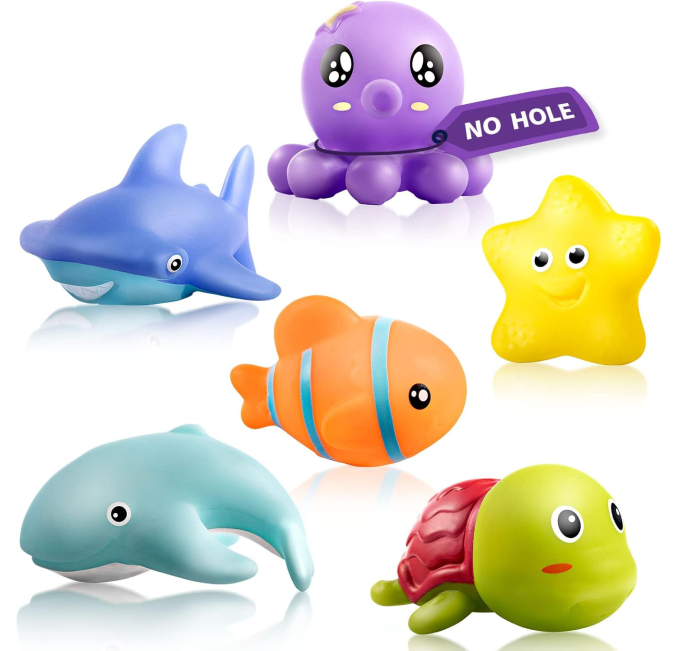 Hely Cancy Infant Bath Toys Toys Circuit Safe Animal Tub Fun 18M+