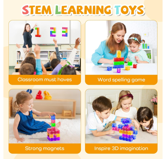 Magblock Magnetic Animal Farm Set Toys Circuit STEM Fun for Kids ...