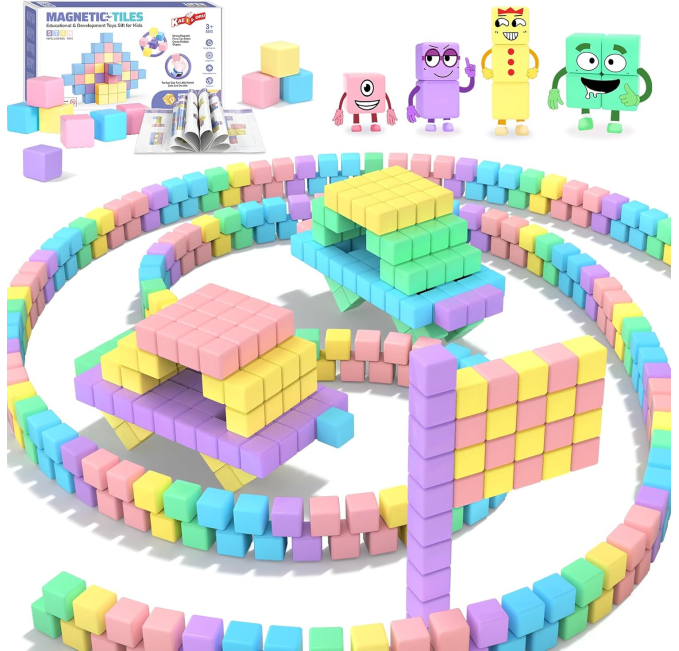 KAEILORU 45PCS Magnetic Building Cubes Toys Circuit STEM Toy for Kids