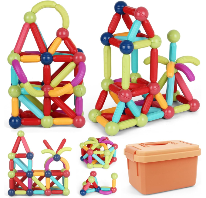 Lecover Magnetic Building Blocks Set for Kids 103 PCS Toys Circuit