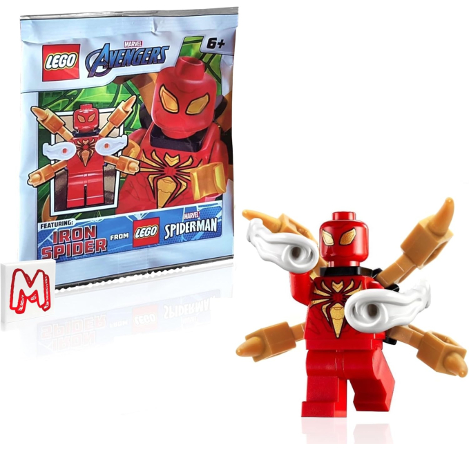 LEGO Marvel Iron Spider Minifigure with Arms Toys Circuit
