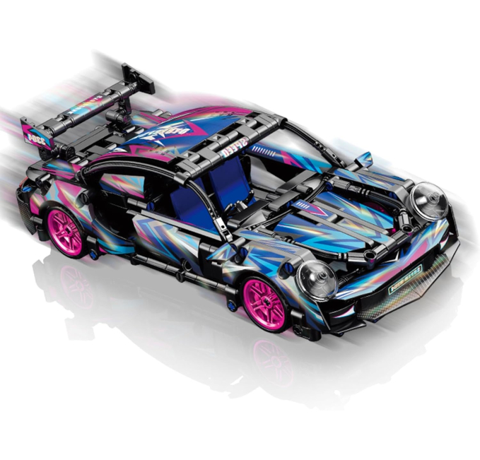 iloveee Sports Car Model Building Blocks 118 Scale Toy Kit Toys Circuit
