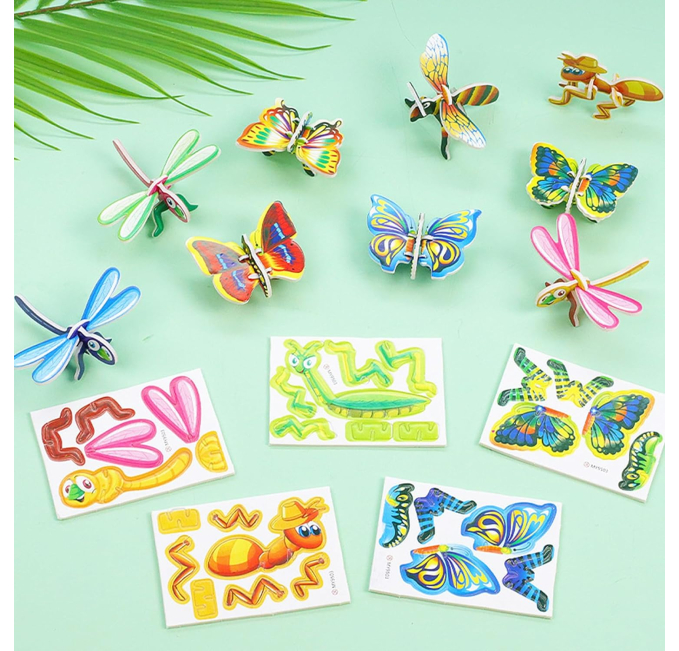 LOSFPVR 3D Cartoon Puzzles 100 Pcs Educational Toys Circuit