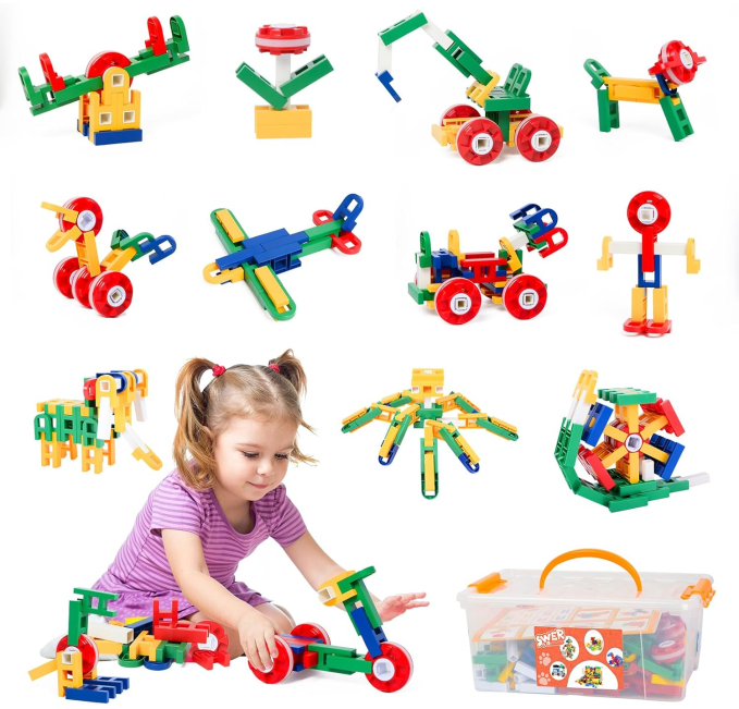 Rufus AI SWER 200Pcs 3D Building Block STEM Toys for Kids Circuit