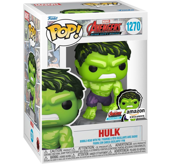 Funko POP Hulk Toys Circuit Avengers 60th Anniversary Pin Set