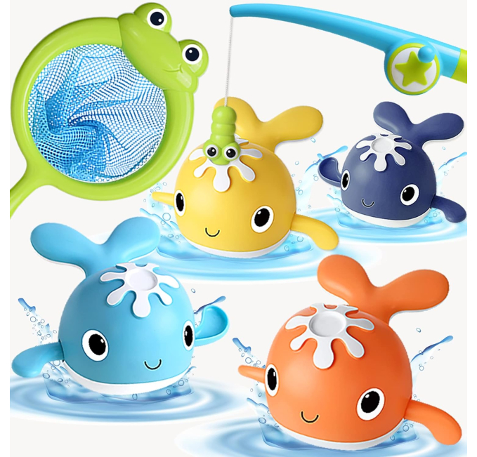 LOYUEGIYO Baby Bath Fishing Toy Set for Toddlers Toys Circuit
