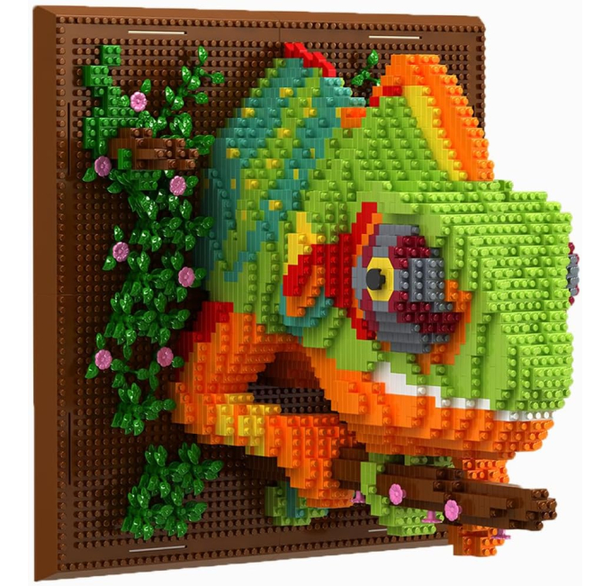 ​BDYDT 2688 Piece Chameleon Wall Art Building Set for Adults Toys Circuit​