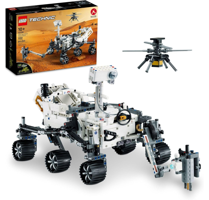 LEGO Technic NASA Mars Rover Building Kit with Ingenuity Helicopter Toys Circuit