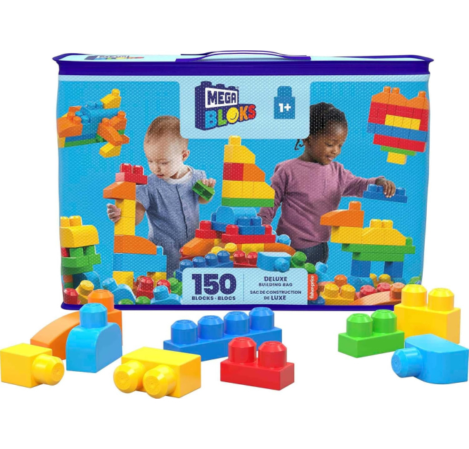 MEGA BLOKS 150 Piece Toddler Building Set Toys Circuit Fun