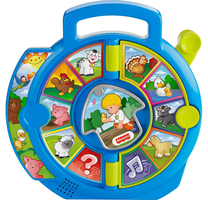 Fisher-Price Little People Toddler Learning Toy World of Animals See ‘N Say with Music and Sounds for Ages 18+ Months  Toys & Games