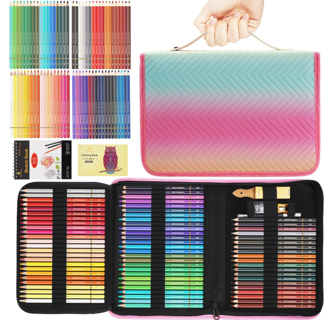 Heshengping 72 Color Artist Colored Pencils Set Toys Circuit