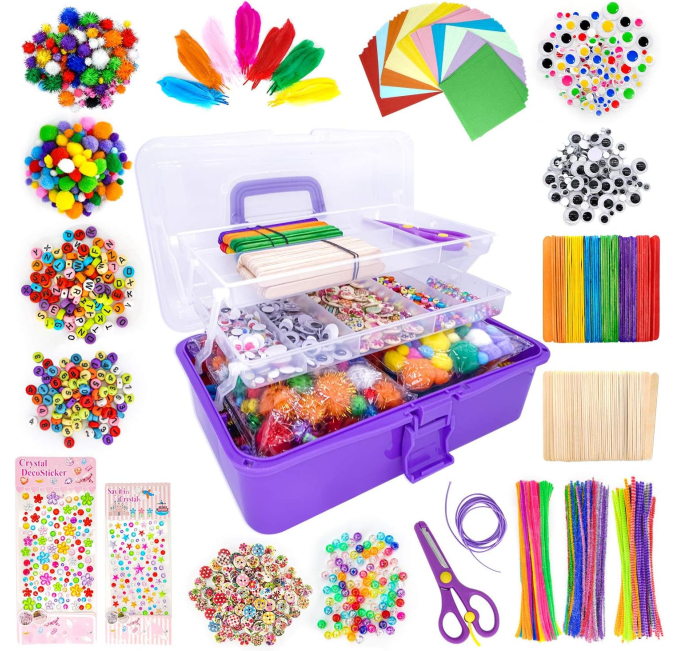 Crayola 1405-Piece Kids' DIY Art and Craft Supplies Set Toys Circuit