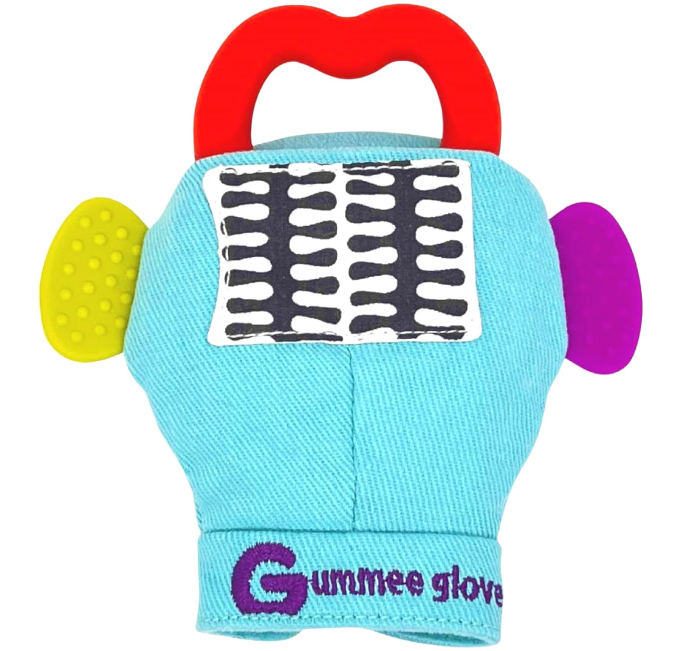 Gummee Glove Baby Teething Mitten with Detachable Teether Toys Circuit