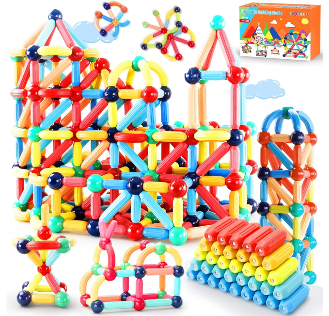 Rufus AI 64PCS Magnetic Building Toy for Kids STEM Toys Circuit
