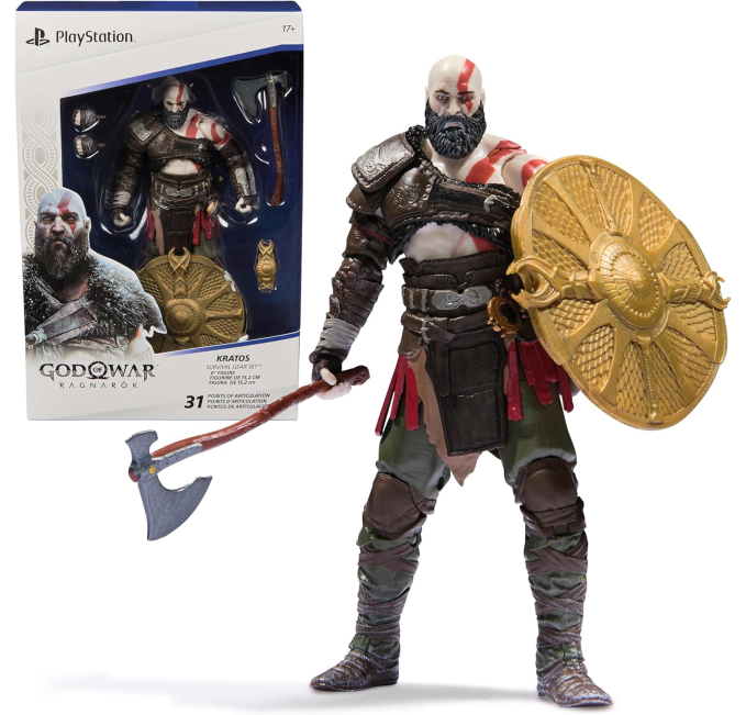 Kratos Action Figure Toys Circuit God of War Ragnarok for Collectors
