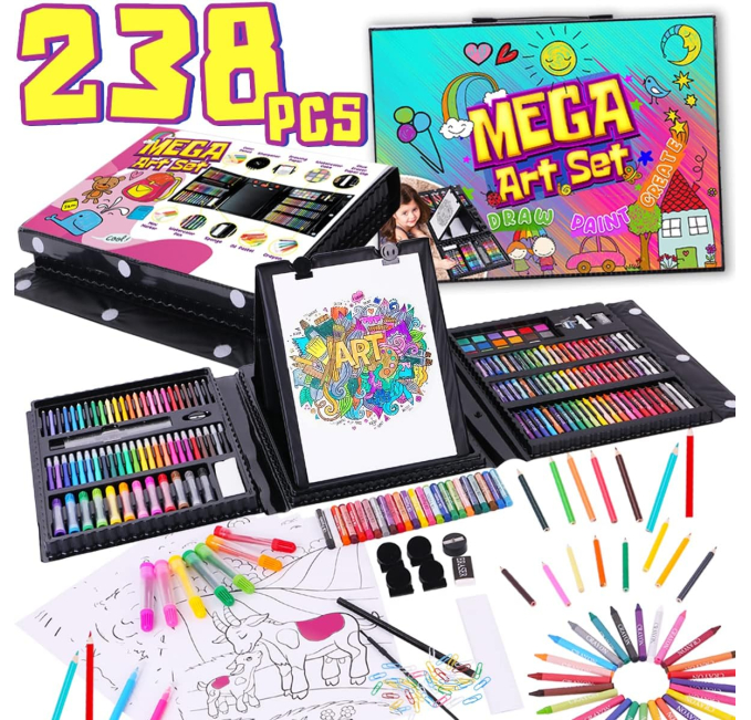 Dinonano Drawing Painting Art Set 238 Pieces Toys Circuit