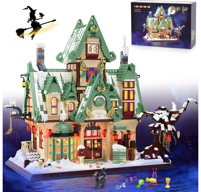 Rufus AI HOGOKIDS Magic Bar House Building Set with LED Lights 2479pcs at Toys Circuit