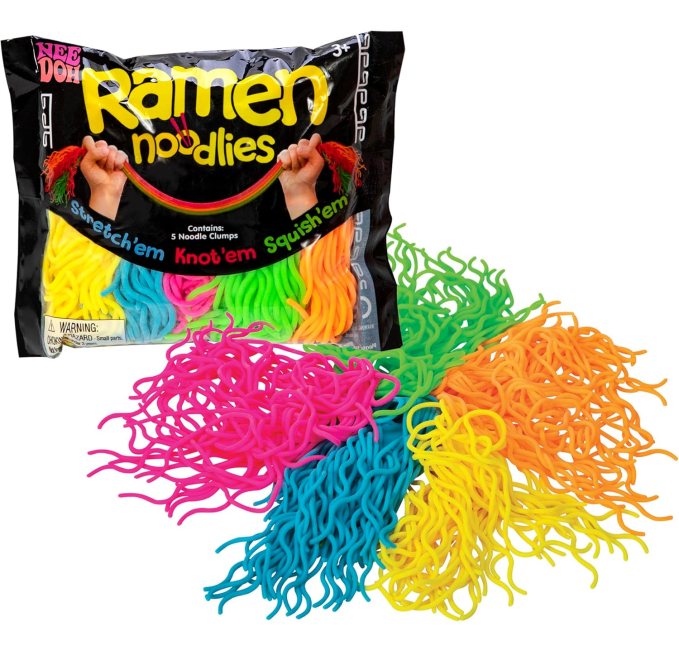Schylling NeeDoh Ramen Noodlies Sensory Squeeze Toys Circuit Fun
