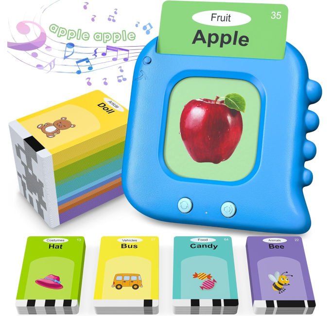 Talking Flash Cards Montessori Learning Toys Circuit Kids Set