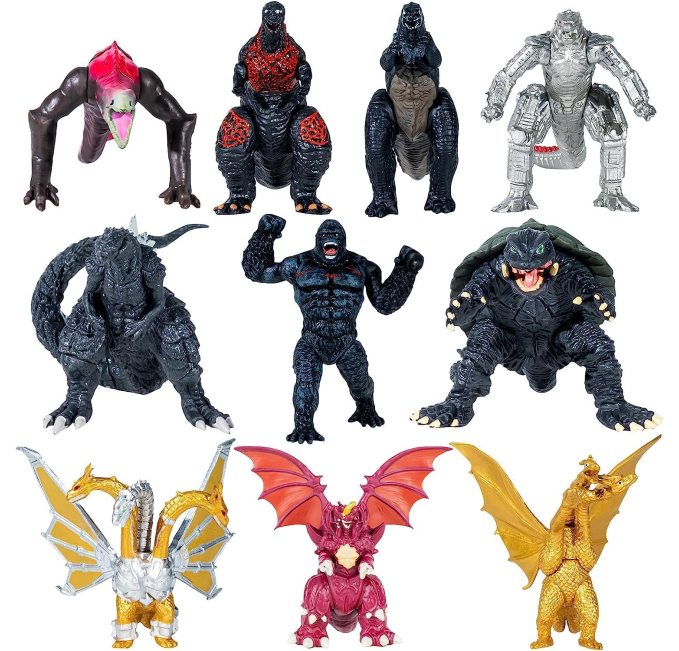 Jaykenixo Dragon vs Kong Mini Figures for Kids Toys Circuit