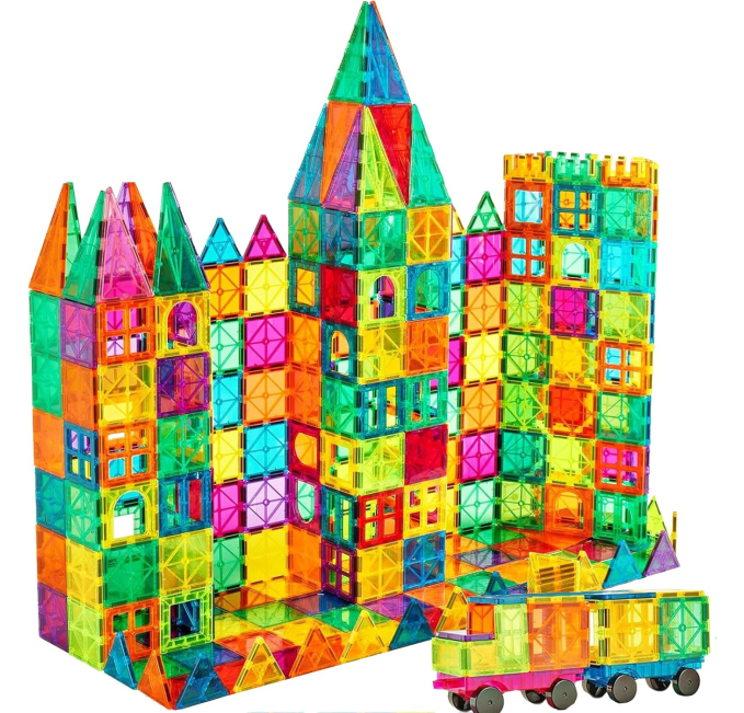 Anbalulu Magnetic Building Tiles 134PCS Toys Circuit STEM Set for Kids