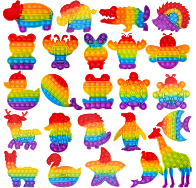 Fidget Toys Bulk Set 24 Packs Sensory Bubble Gifts Toys Circuit