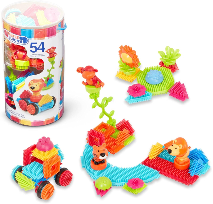 Battat Bristle Blocks 54PC STEM Building Set Toys Circuit