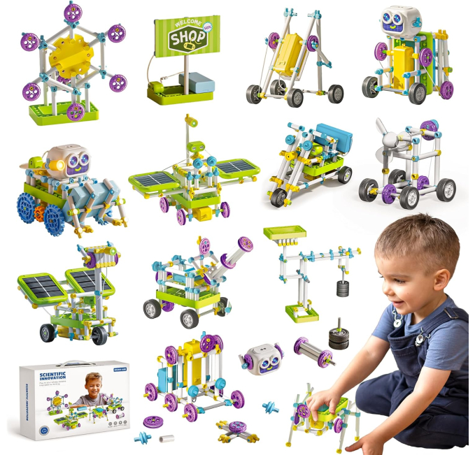 SMILESSKIDDO STEM Building Blocks 434 PCS Education Kit for Kids Toys Circuit