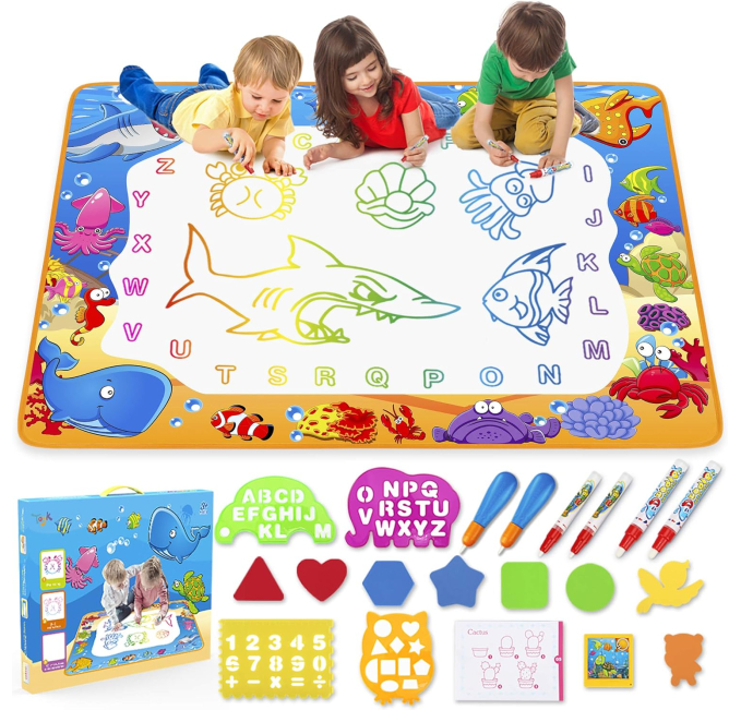Water Doodle Mat for Kids with Magic Pens Educational Toy Toys Circuit