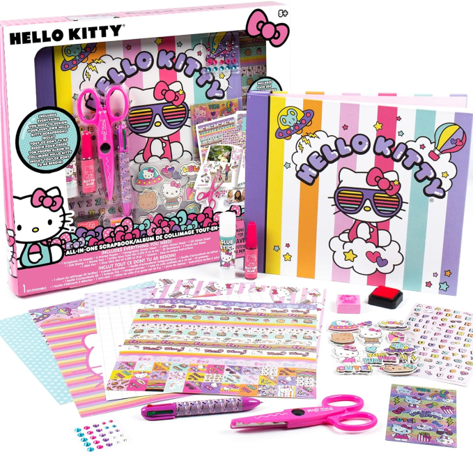 Hello Kitty DIY Scrapbook Kit Over 250 Essentials Toys Circuit
