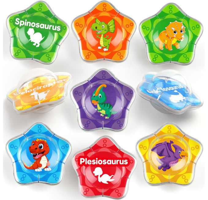 Coogam Dinosaur Bath Toy Set 12PCS Floating Fun Toys Circuit