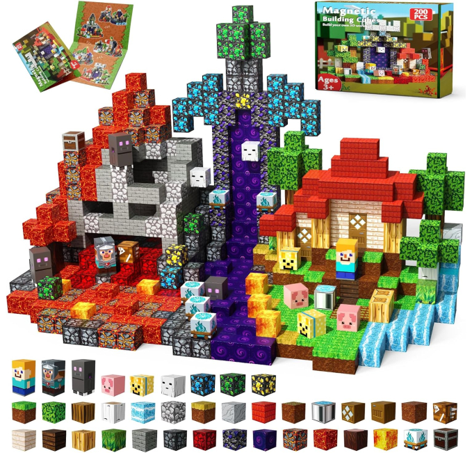 Magneverse Magnetic Blocks 200PCS STEM Toy for Kids Toys Circuit