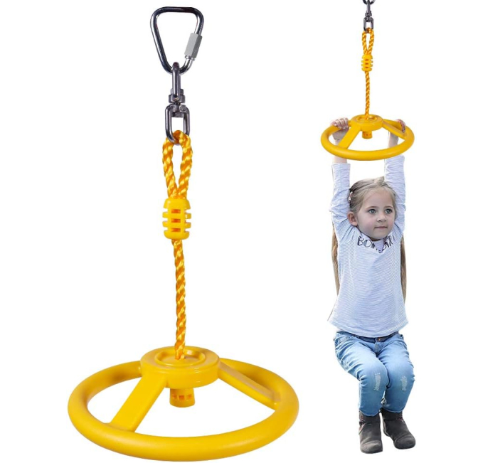 Ninja Wheel Obstacle for Kids and Adults 360 Degree Rotating Toy Circuit