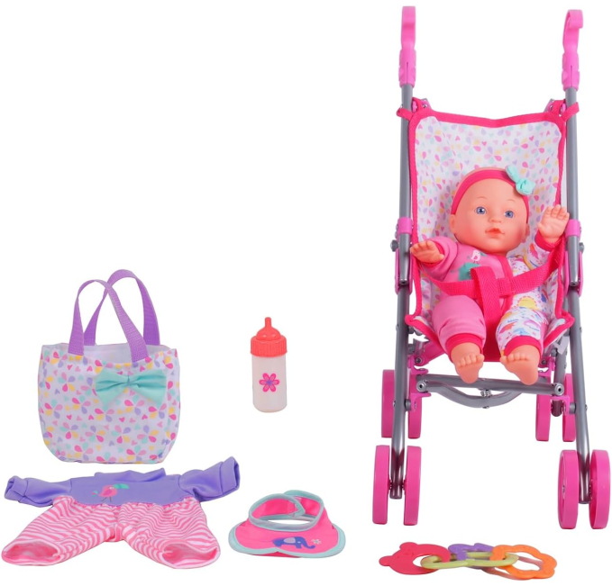 Dream Collection Baby Doll Stroller Set for Kids Toys Circuit