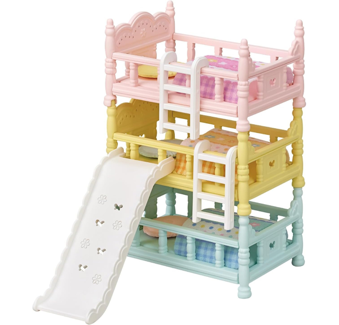 Calico Critters Triple Bunk Beds Set for Dolls Toys Circuit