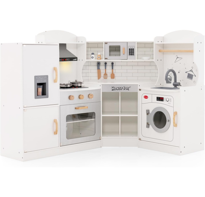 HONEY JOY Kids Wooden Kitchen Playset Toys Circuit