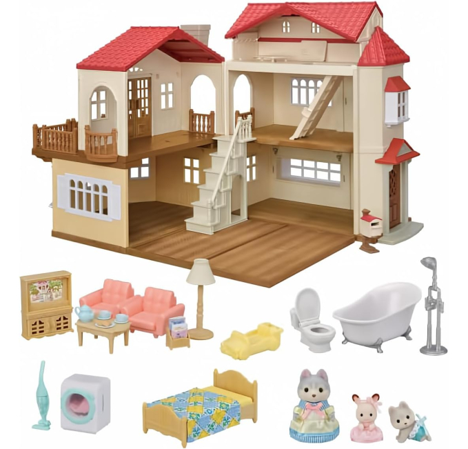 Calico Critters Red Roof Country Home Playset Toys Circuit