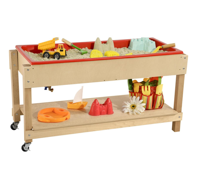 Wood Designs Sensory Play Table for Kids Toys Circuit Sand Water