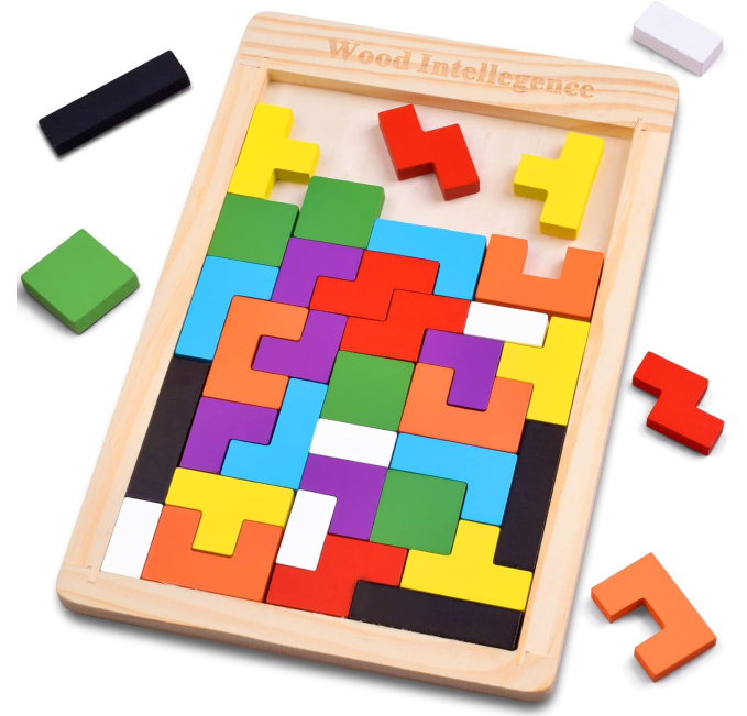 FFTROC Wooden Puzzles for Kids 3D Brain Teaser STEM Toys Toys Circuit