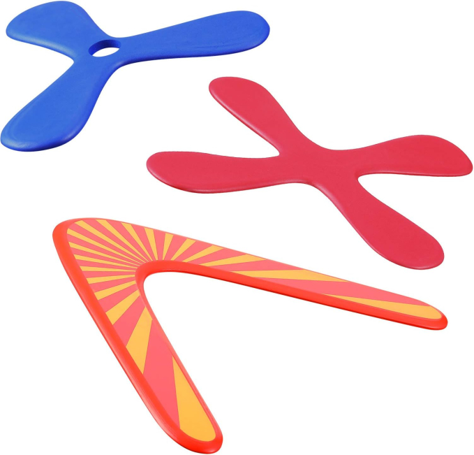 Tatuo Set of 3 Returning Boomerangs Sports Toy for Kids, Toys Circuit