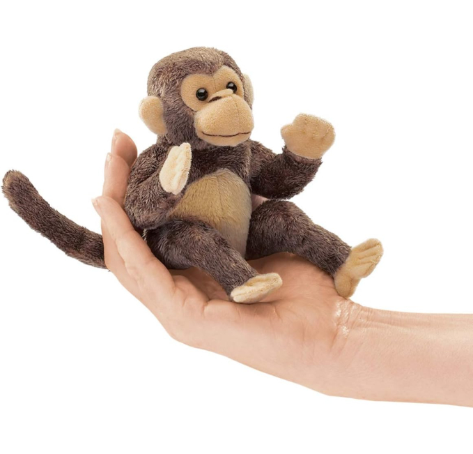 Folkmanis Mini Monkey Finger Puppet Brown Toys Circuit