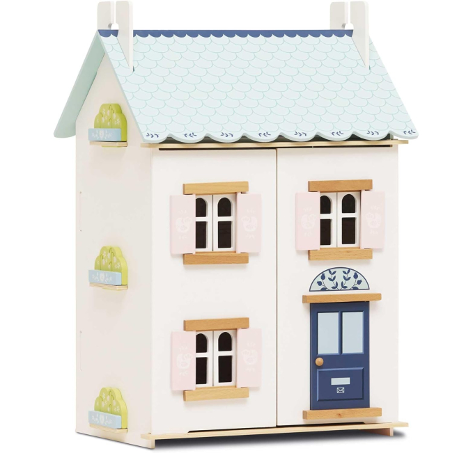 Le Toy Van Blue Belle Wooden Doll House Toys Circuit Play Set for Kids Ages 3 Plus