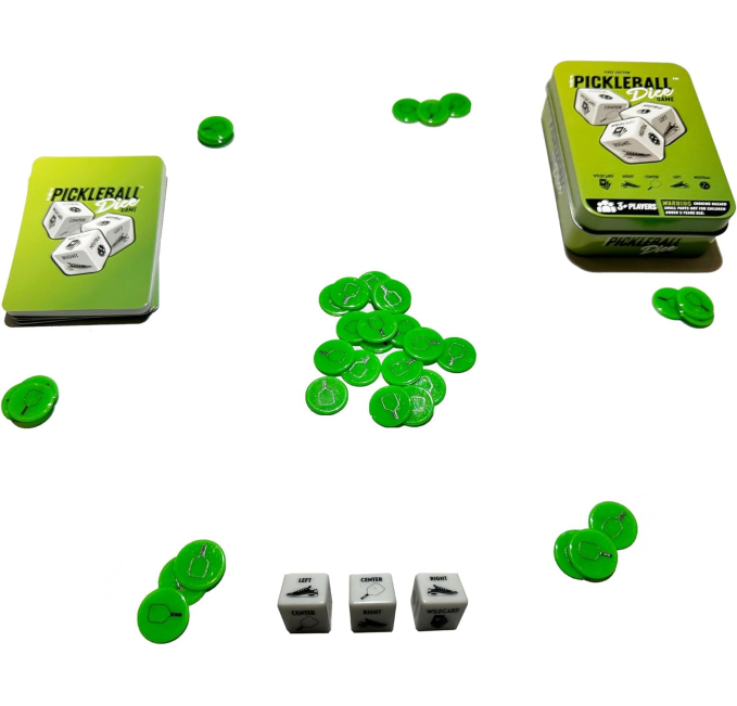 Pickleball Dice Game Toys Circuit Fun Family Game for All